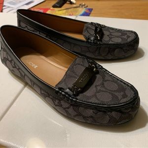 Coach Women’s Olive AO1918 Brown Tan Signature Flat US 9.5